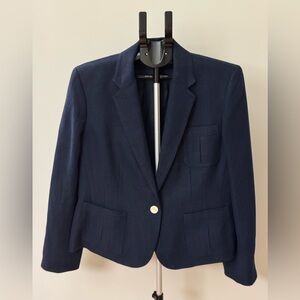 Ralph Lauren Navy Linen Blazer